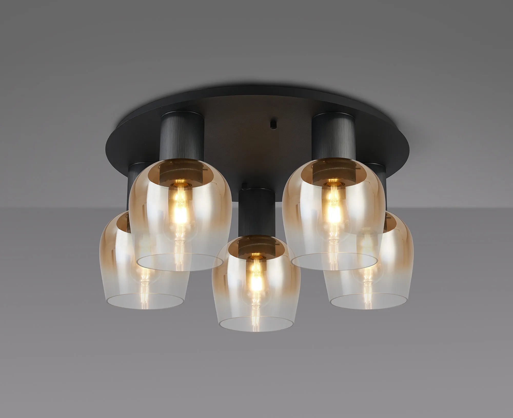 Camden 5Lt Round Ceiling Light- Various Sizes & Colors