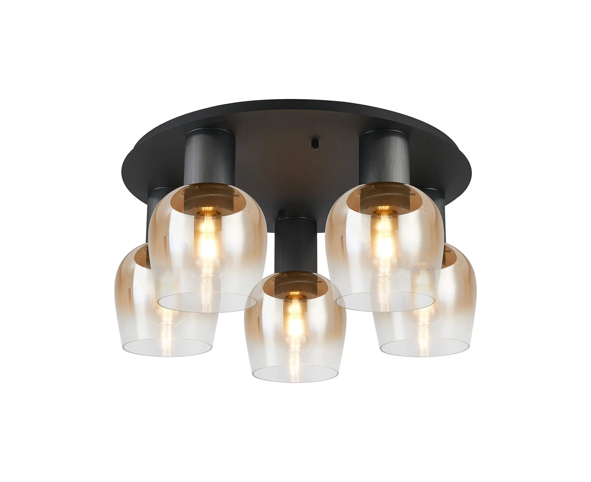 Camden 5Lt Round Ceiling Light- Various Sizes & Colors