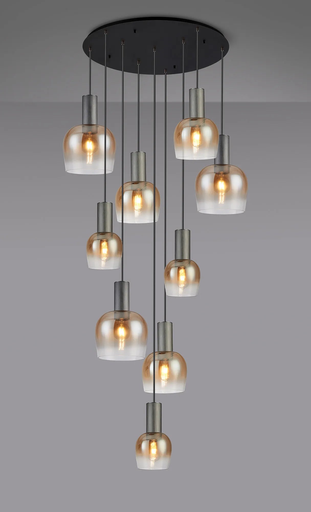 Camden 9 Light Round Pendant In Various Finishes