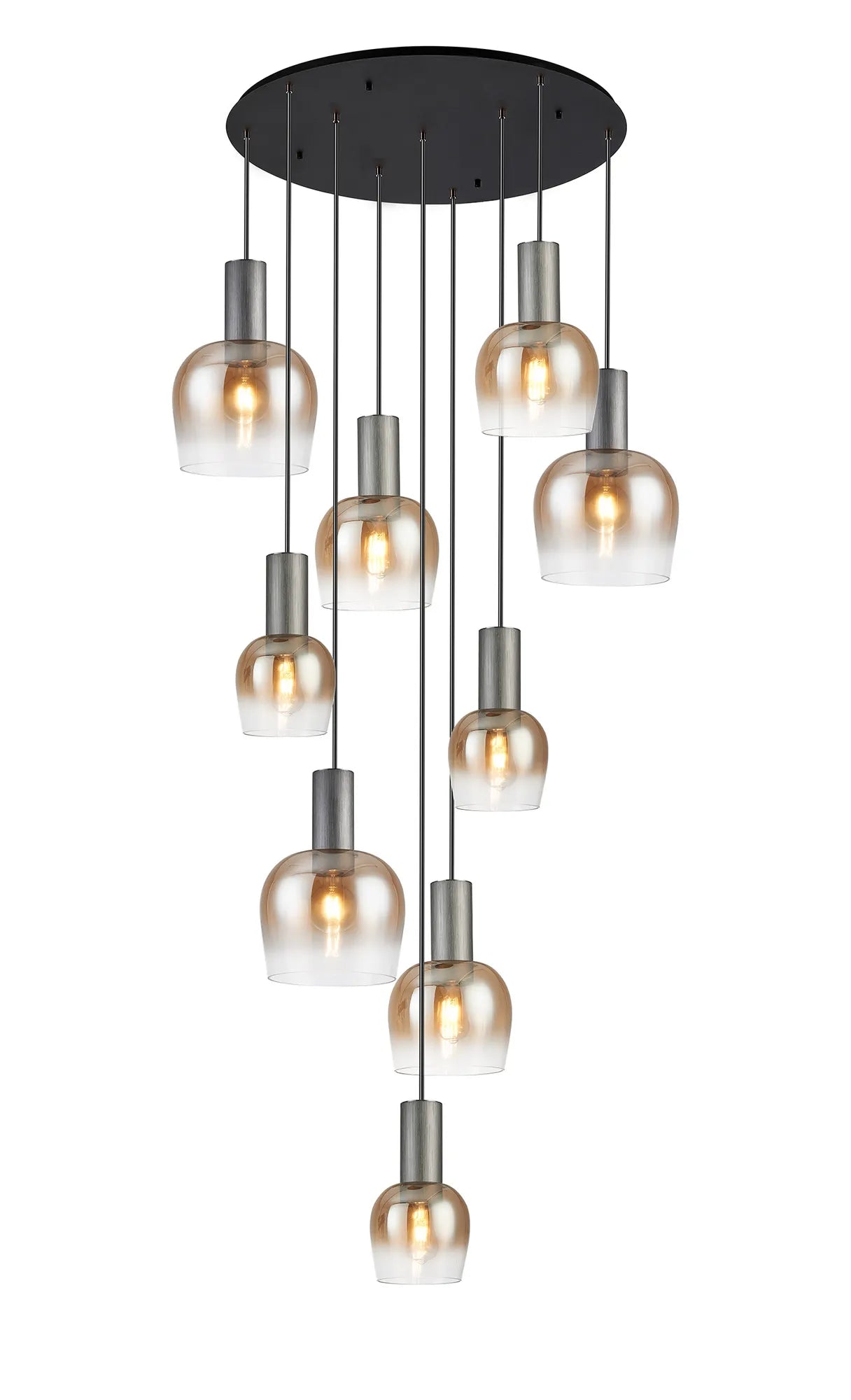 Camden 9 Light Round Pendant In Various Finishes