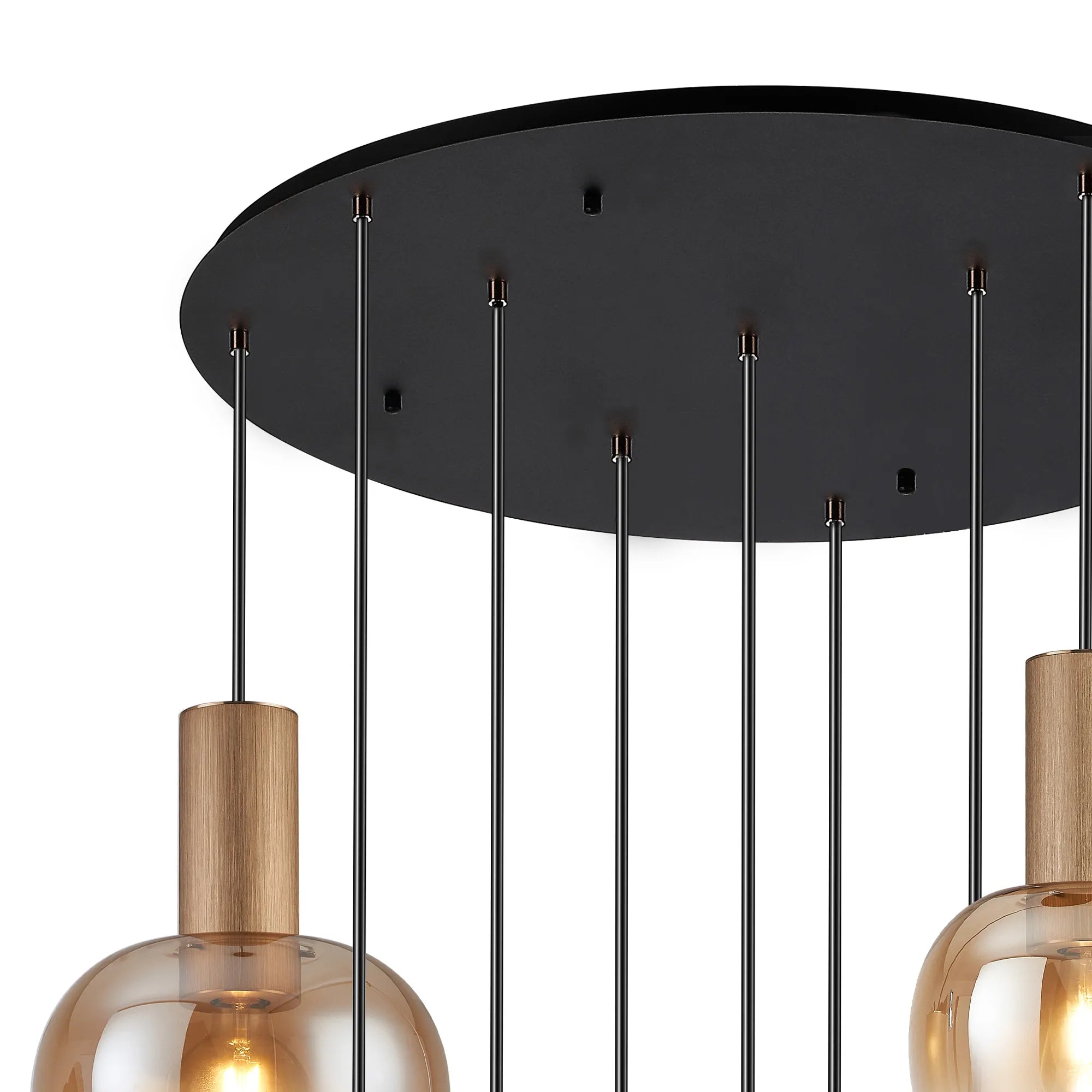 Camden 9 Light Round Pendant In Various Finishes