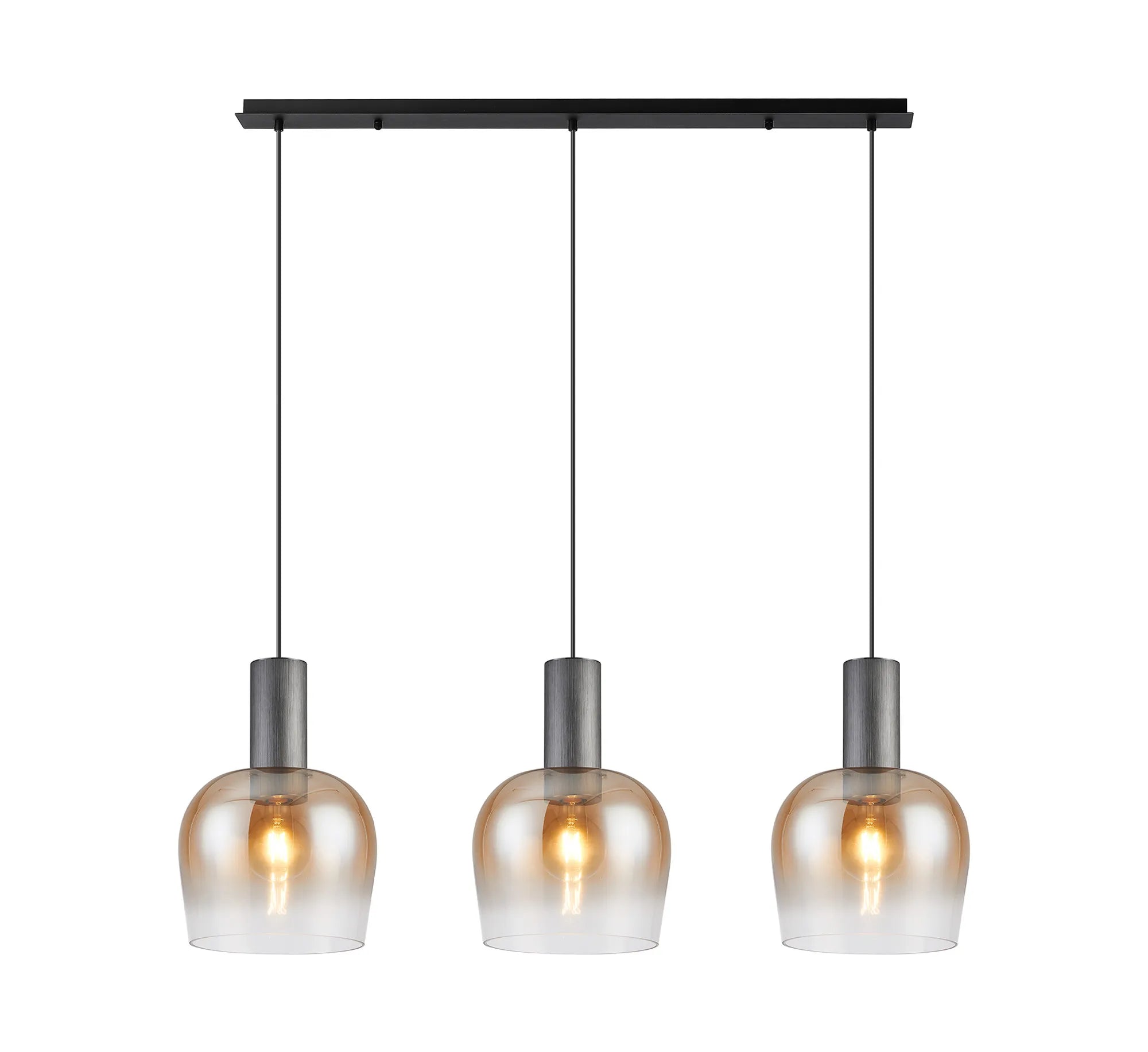 Camden 3Lt Linear Pendant- Various Sizes & Finishes