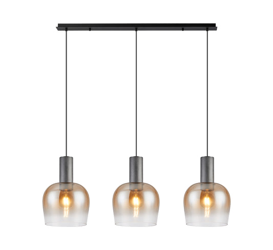 Camden 3Lt Linear Pendant- Various Sizes & Finishes