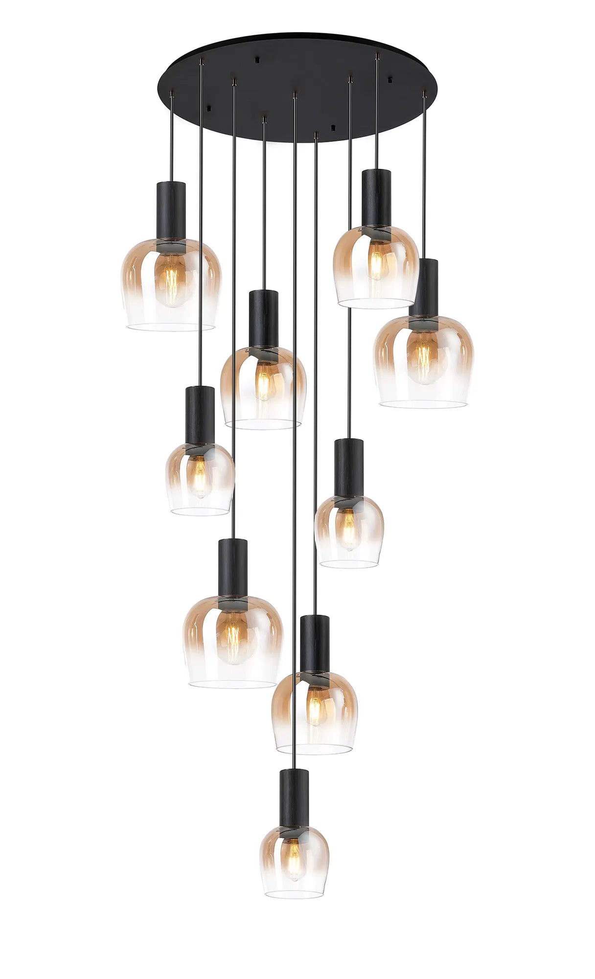 Camden 9 Light Round Pendant In Various Finishes
