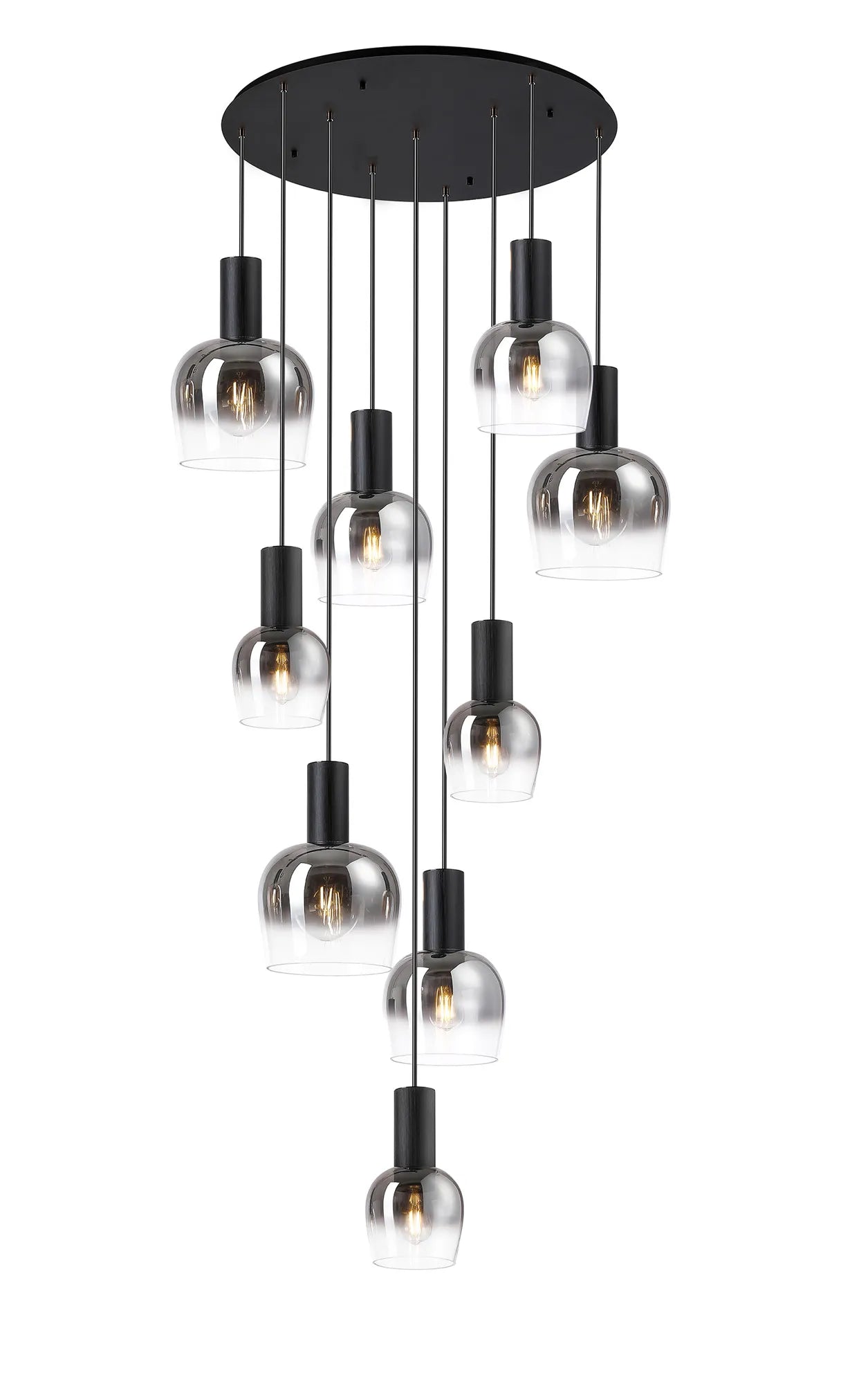 Camden 9 Light Round Pendant In Various Finishes