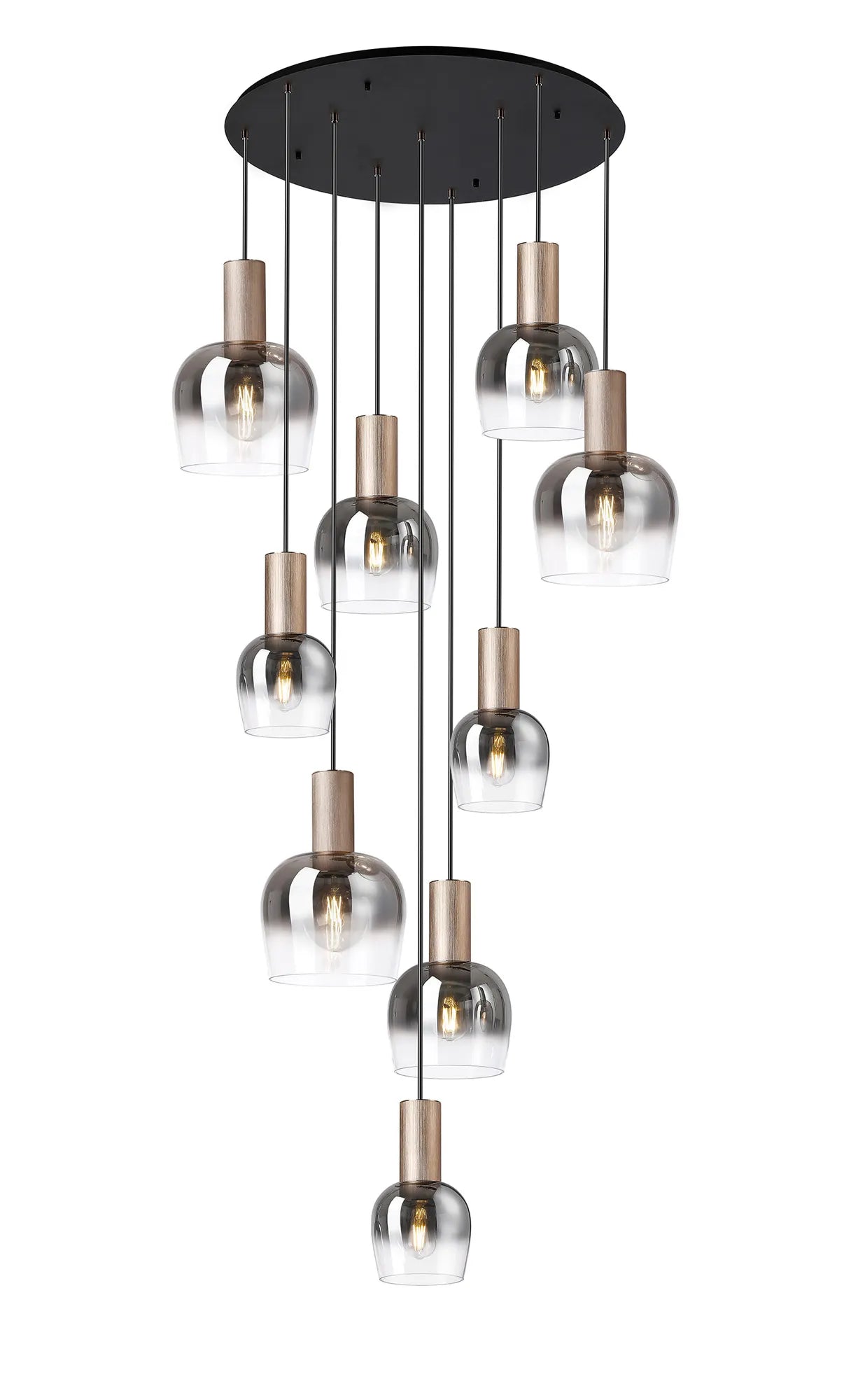 Camden 9 Light Round Pendant In Various Finishes