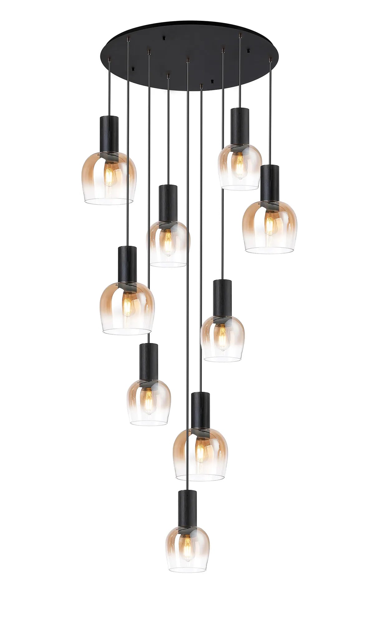 Camden 9 Light Round Pendant In Various Finishes