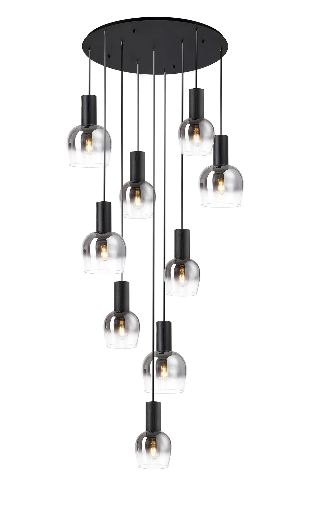 Camden 9 Light Round Pendant In Various Finishes