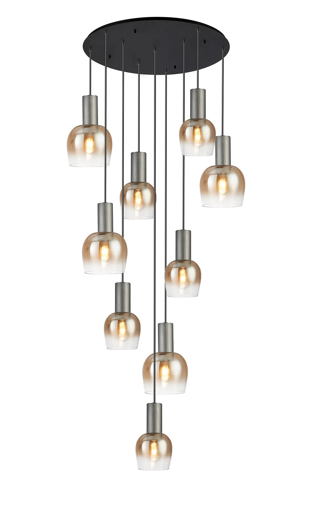 Camden 9 Light Round Pendant In Various Finishes