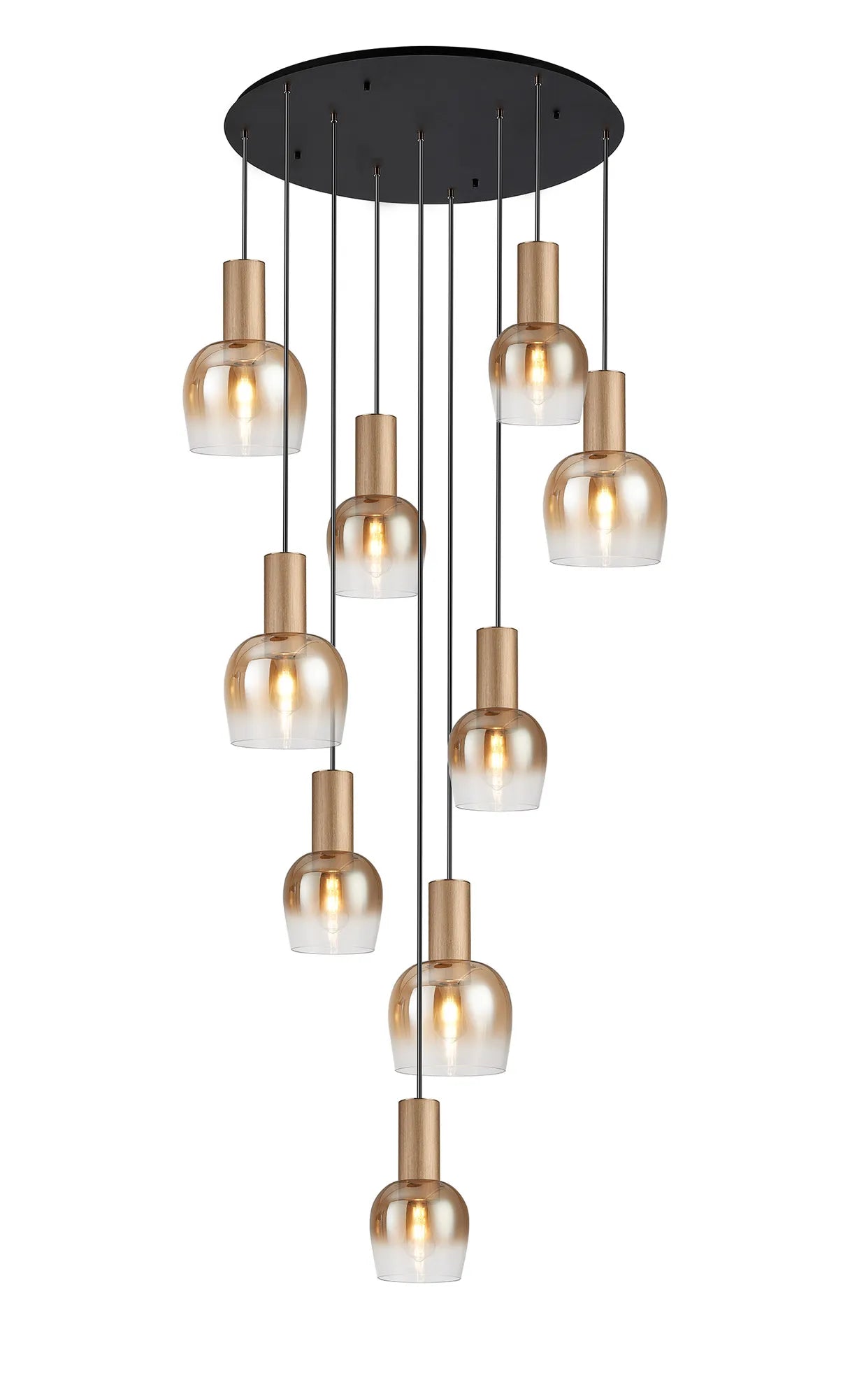 Camden 9 Light Round Pendant In Various Finishes
