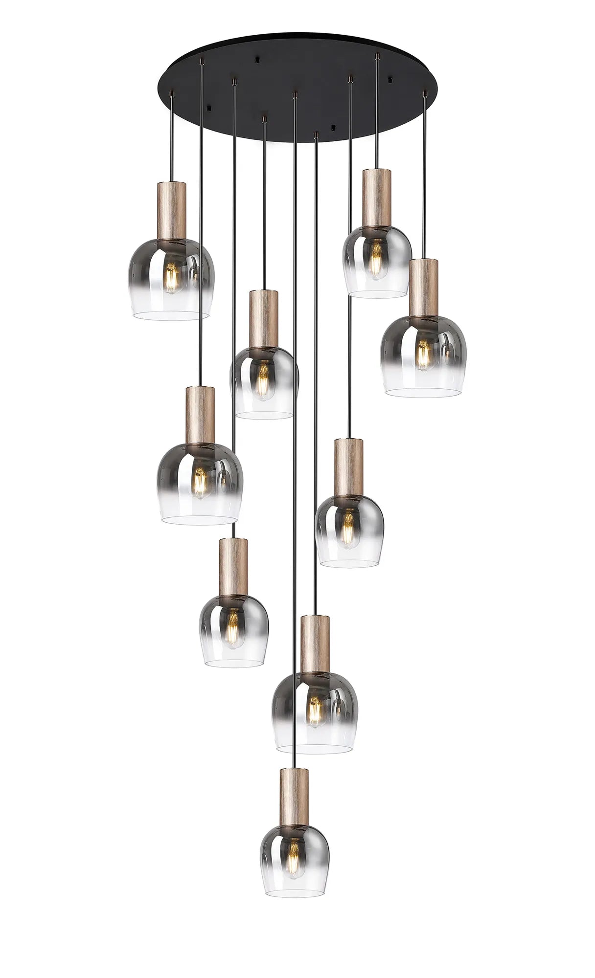 Camden 9 Light Round Pendant In Various Finishes