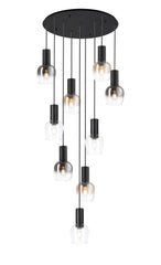 Camden Round Pendant In Various Finishes & Multi Colour Shades