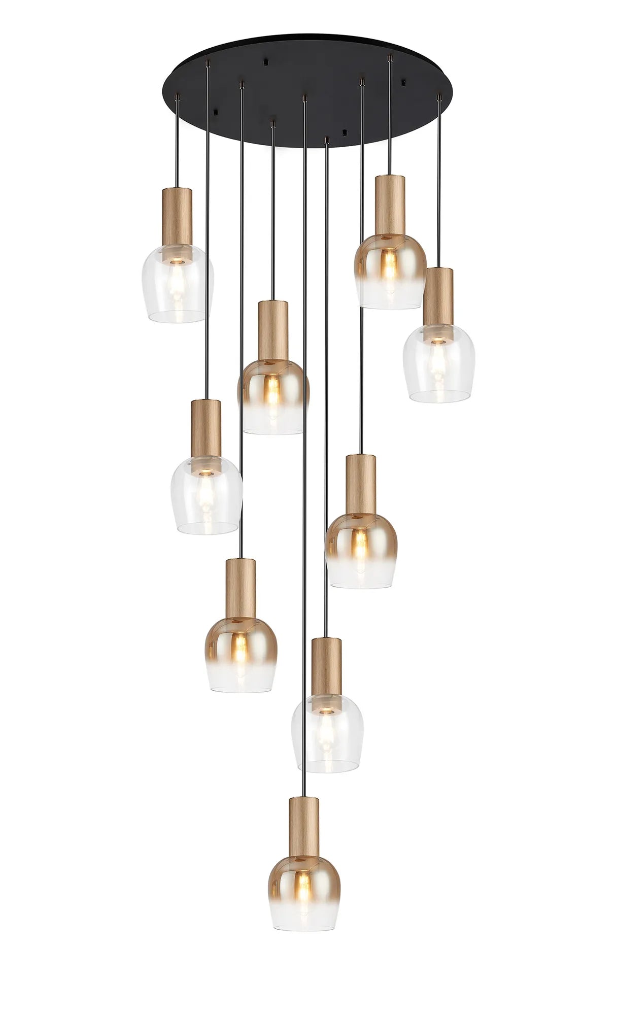 Camden 9 Light Round Pendant In Various Finishes