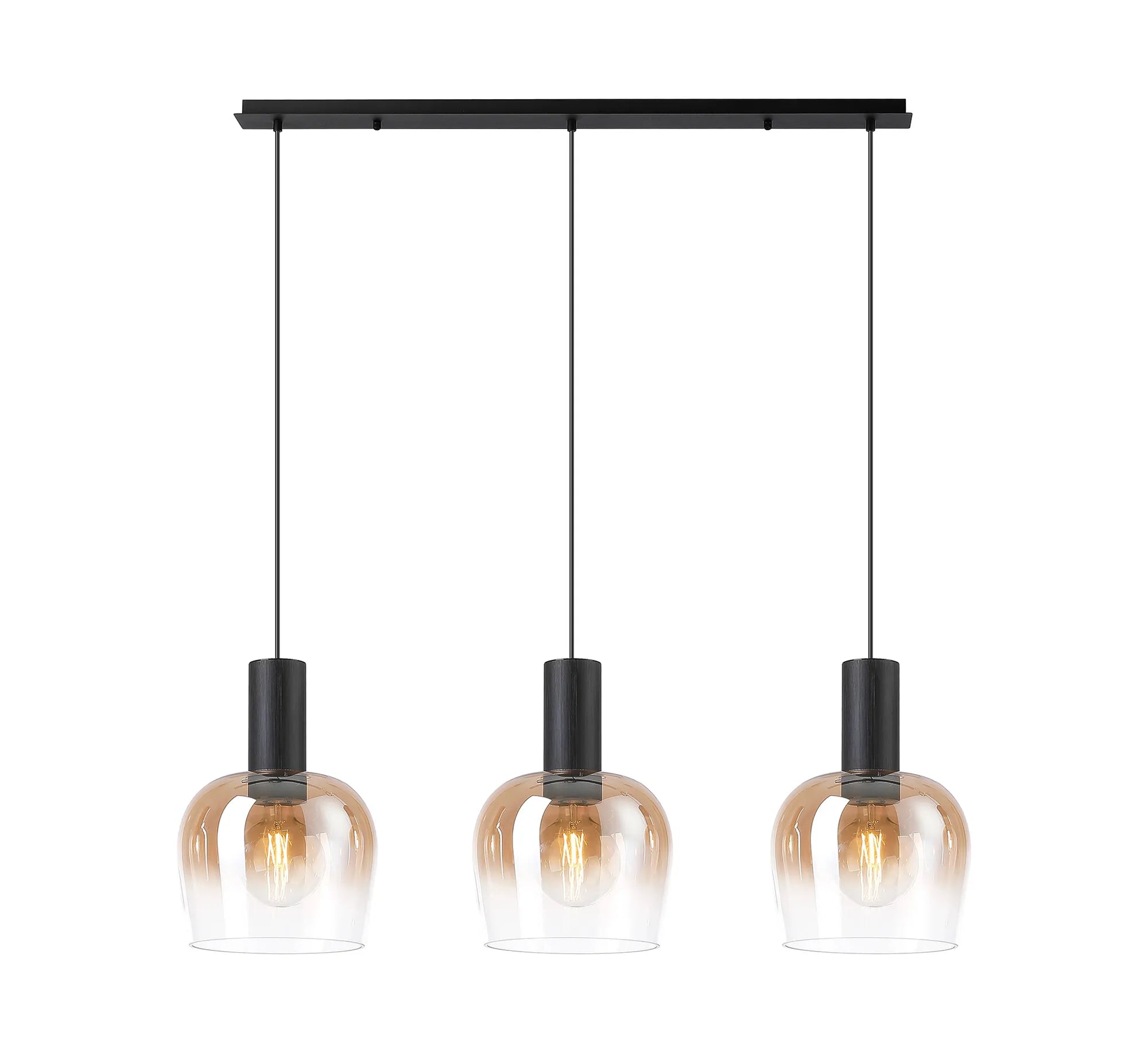 Camden 3Lt Linear Pendant- Various Sizes & Finishes