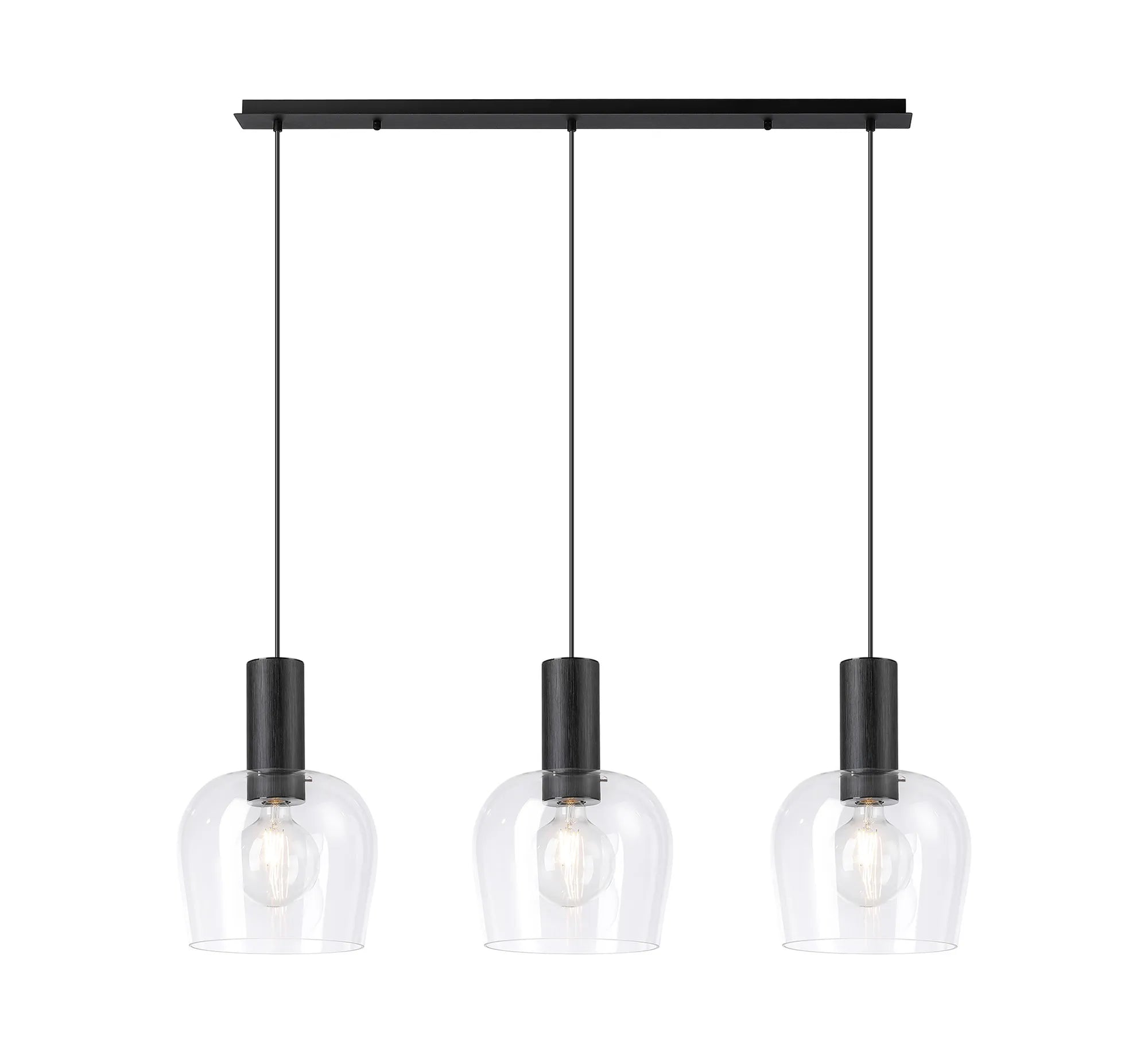 Camden 3Lt Linear Pendant- Various Sizes & Finishes