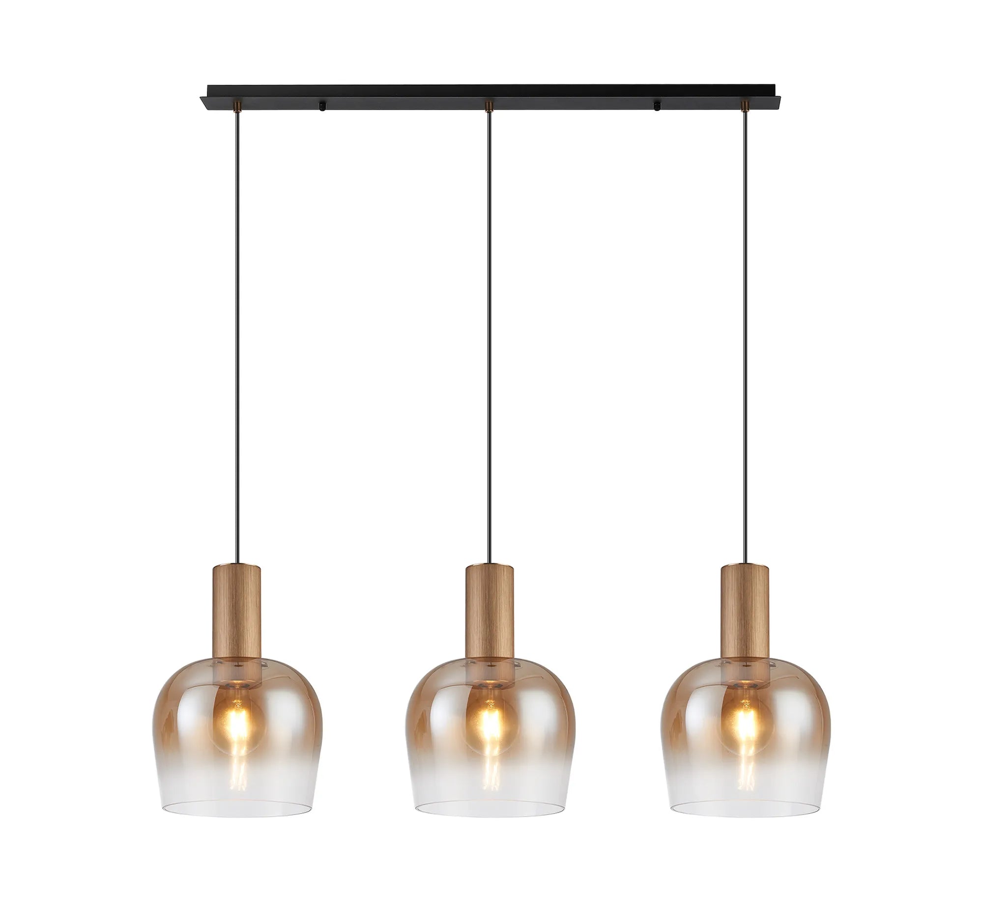 Camden 3Lt Linear Pendant- Various Sizes & Finishes