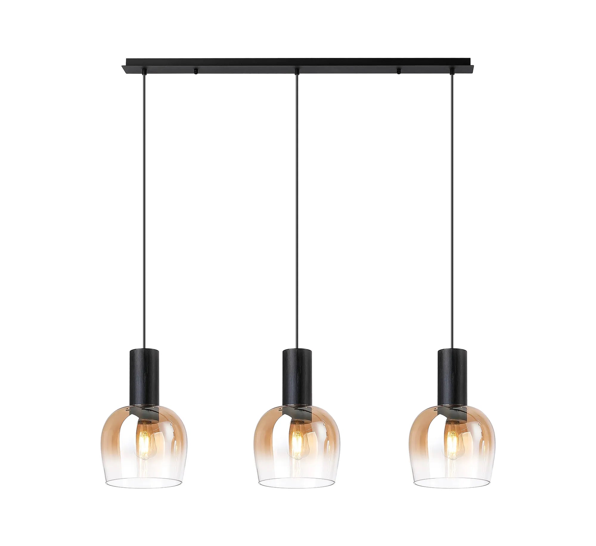 Camden 3Lt Linear Pendant- Various Sizes & Finishes