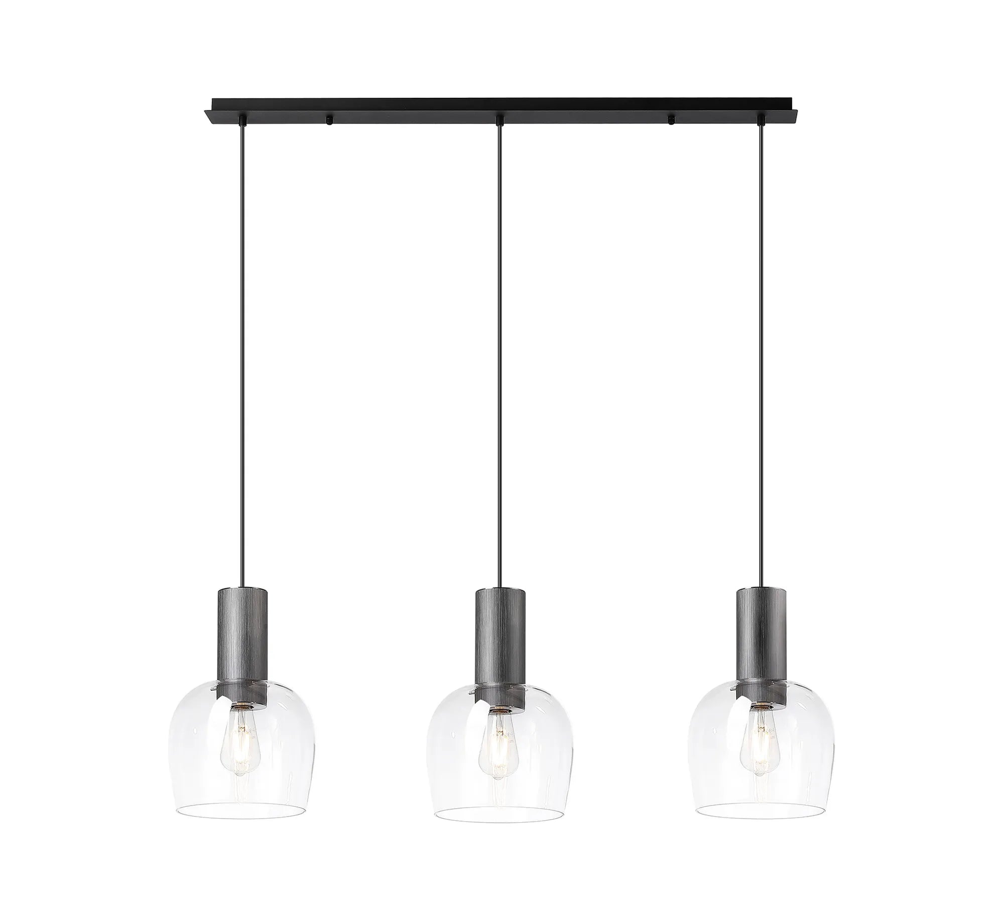 Camden 3Lt Linear Pendant- Various Sizes & Finishes