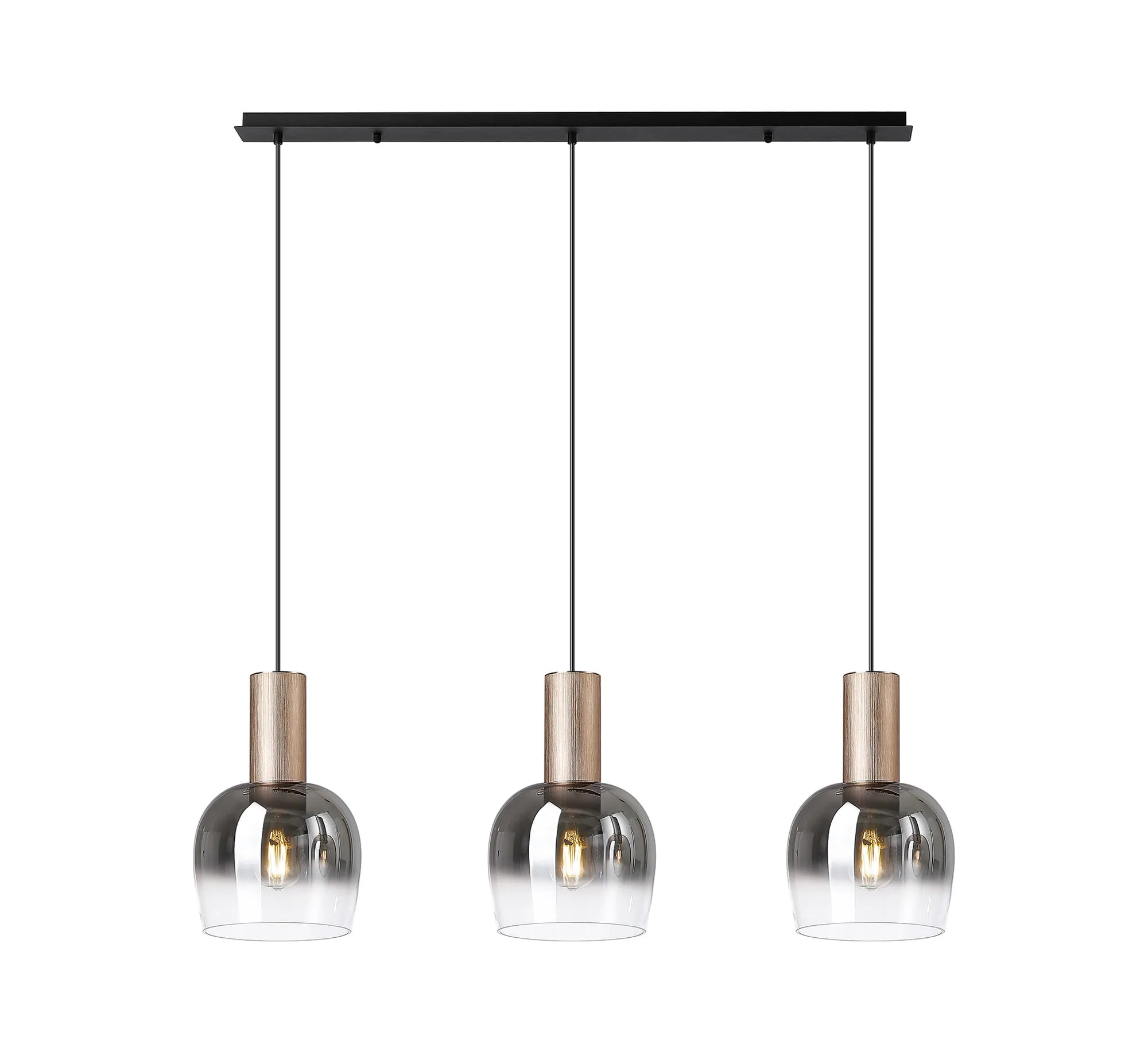Camden 3Lt Linear Pendant- Various Sizes & Finishes