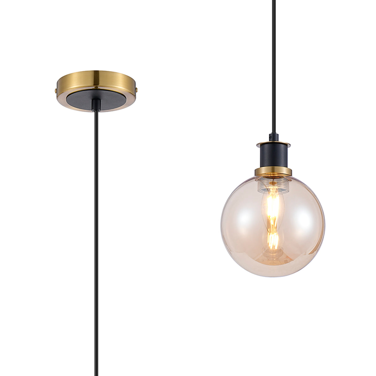 Cassie  Bathroom Pendant IP44- Various Finishes