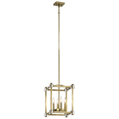 Cayden 4L Lantern Ceiling Light Small - Natural Brass Finish