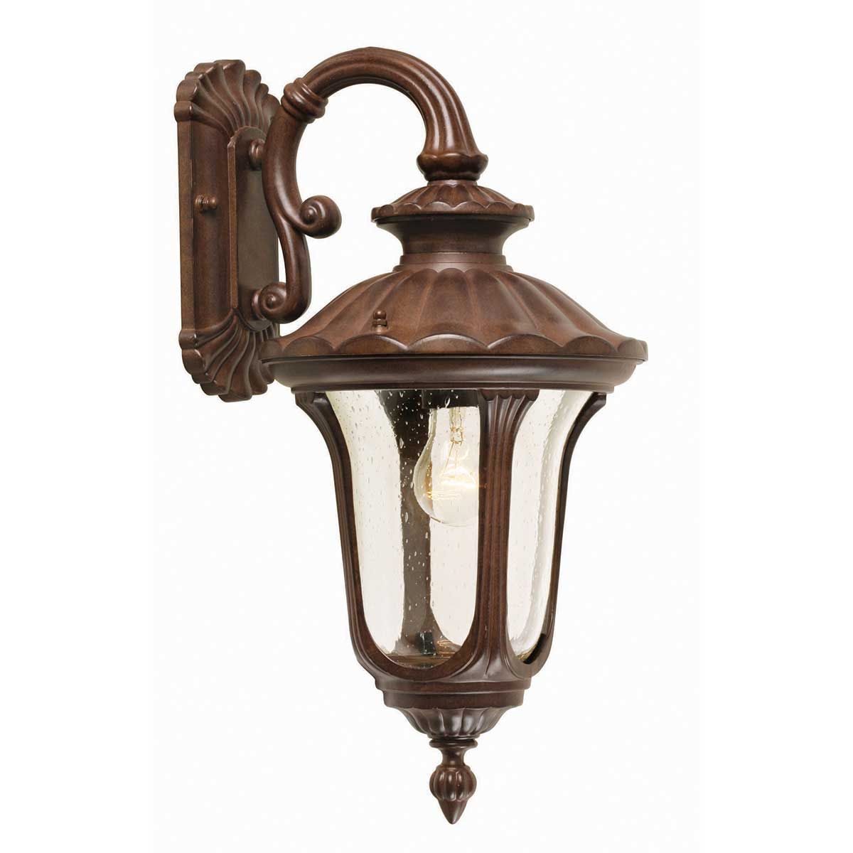 Chicago Lantern - Rusty Bronze Patina/Textured Black E14 IP44
