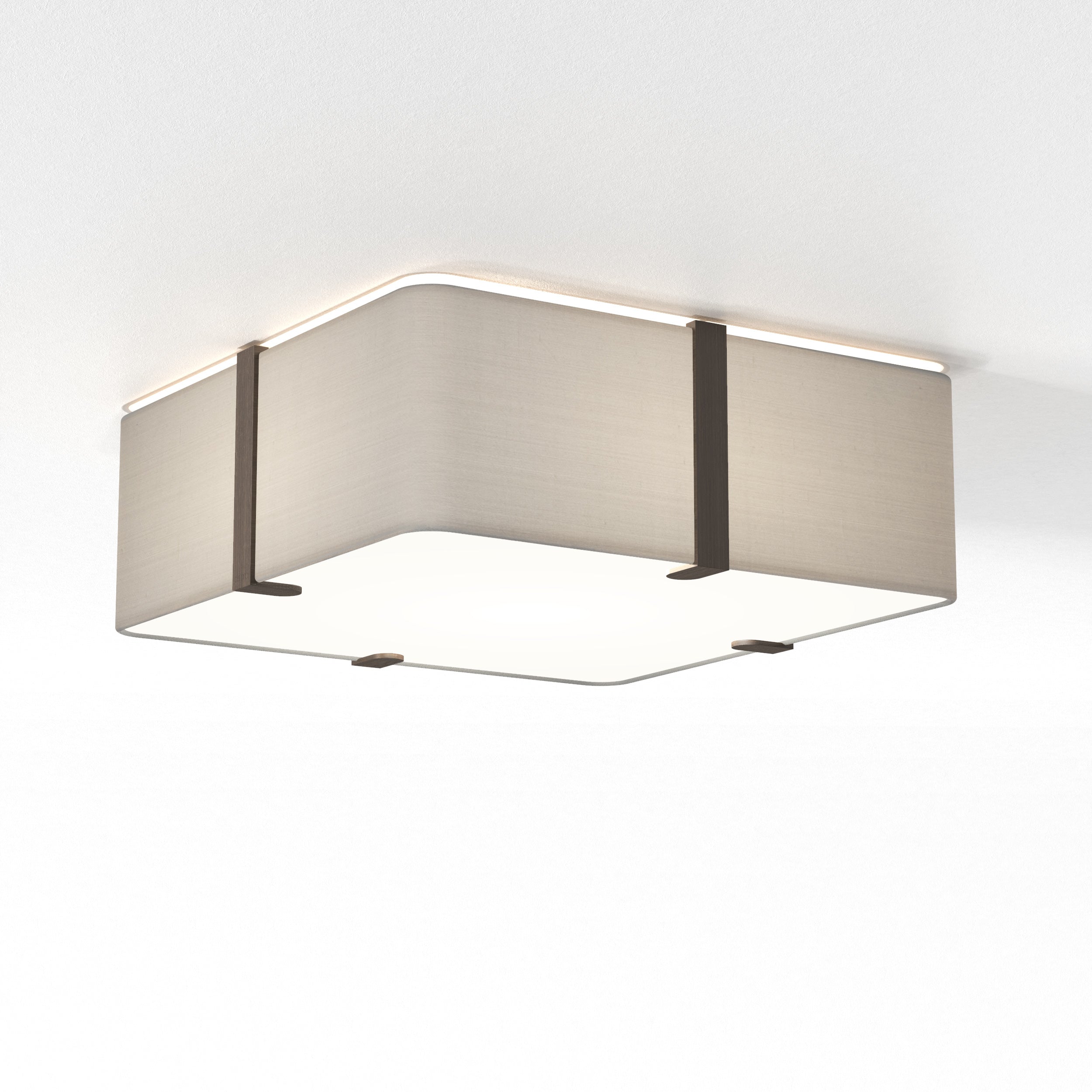 Elba Square 350/500 Shade- White/ Putty Finishes