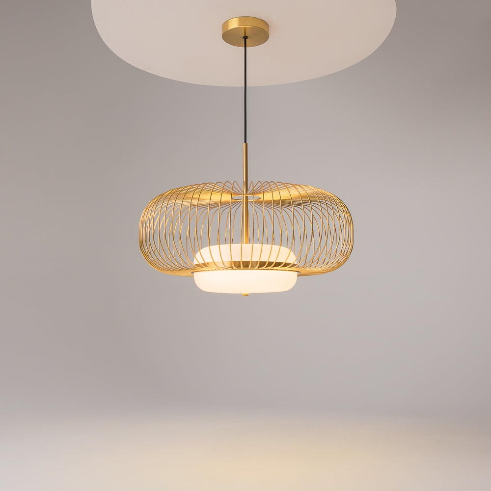 Levitation LED Hanging Light - Brass
