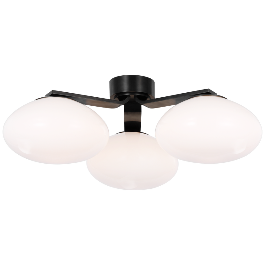 Marisol XL Triple Flush Mount - Gun Metal