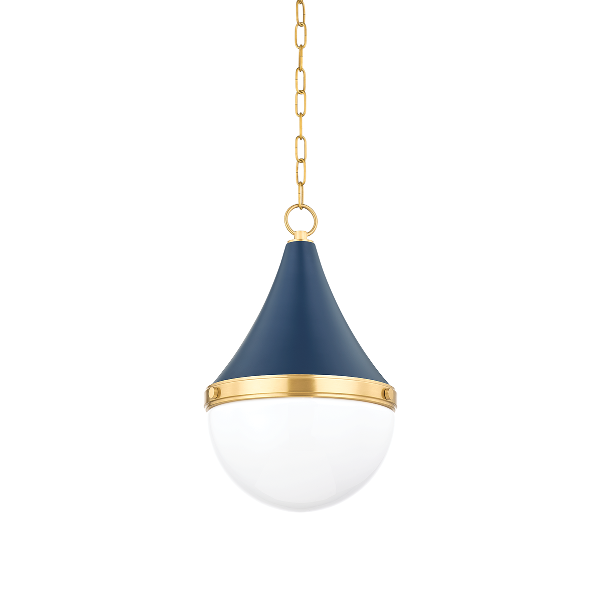 Ciara 1Lt Pendant - Cream/Navy