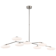 Brindille LED Articulating Linear Pendant - Nickel/Brass