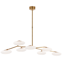 Brindille LED Articulating Linear Pendant - Nickel/Brass
