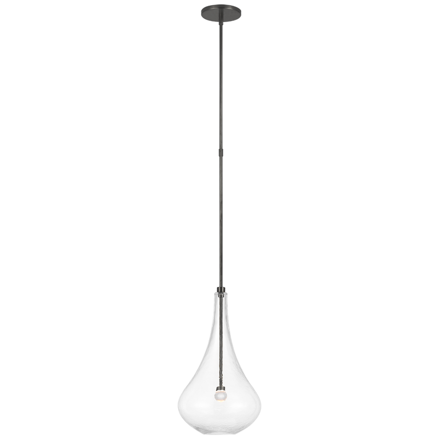 Lomme Single Pendant - Gun Metal/Soft Brass