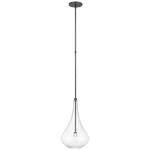 Lomme Single Pendant - Gun Metal/Soft Brass