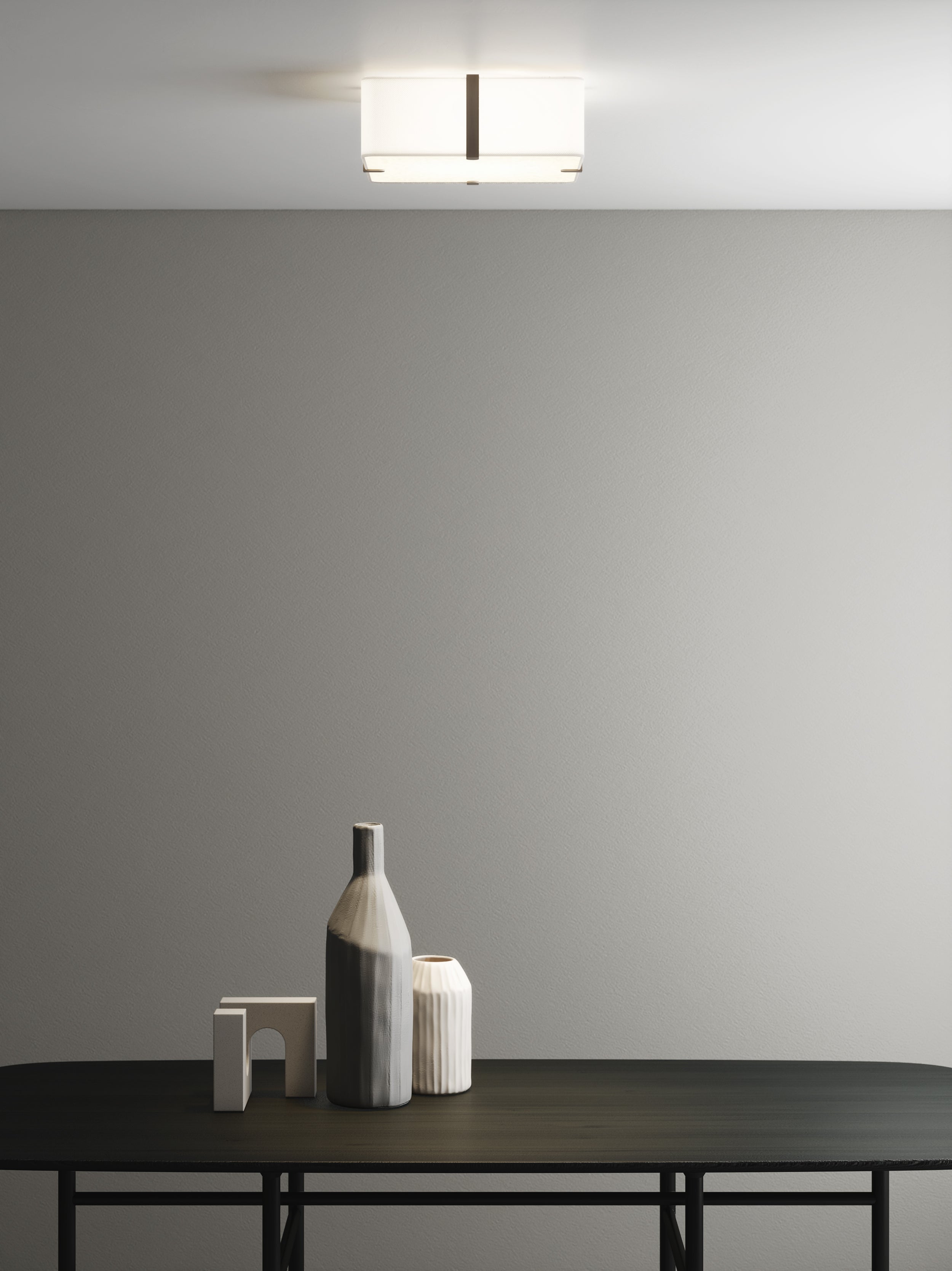 Elba Square 350/500 Shade- White/ Putty Finishes