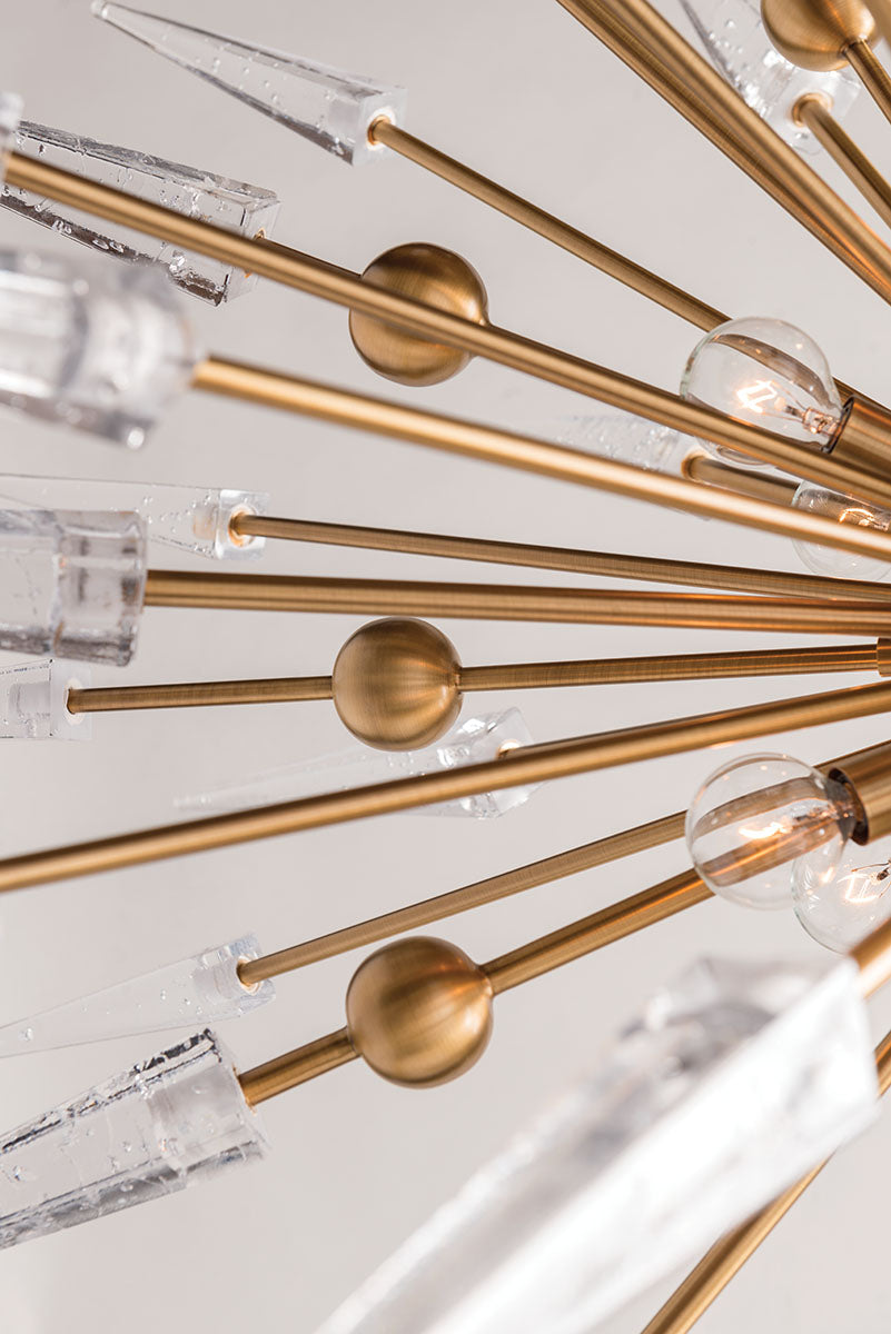 Sparta 6Lt Semi Flush - Aged Brass