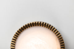 Ainsley LED Flush Mount - Aged Brass & Alabaster