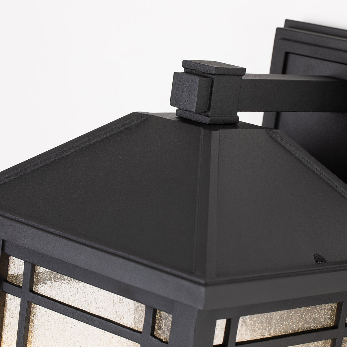 Cedar Large Wall Lantern - Black Finish