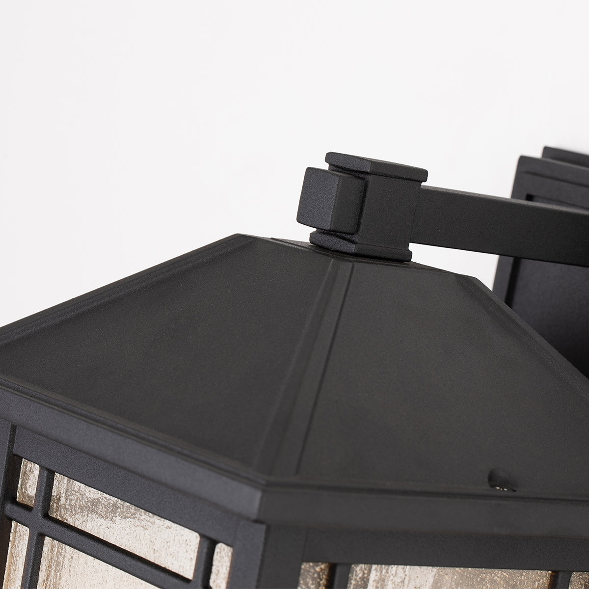 Cedar Medium Wall Lantern - Black Finish
