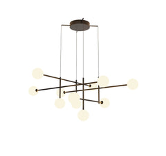 Cellar Pendant 11 Light, Replaceable 5W LEDs, 3000K, Black