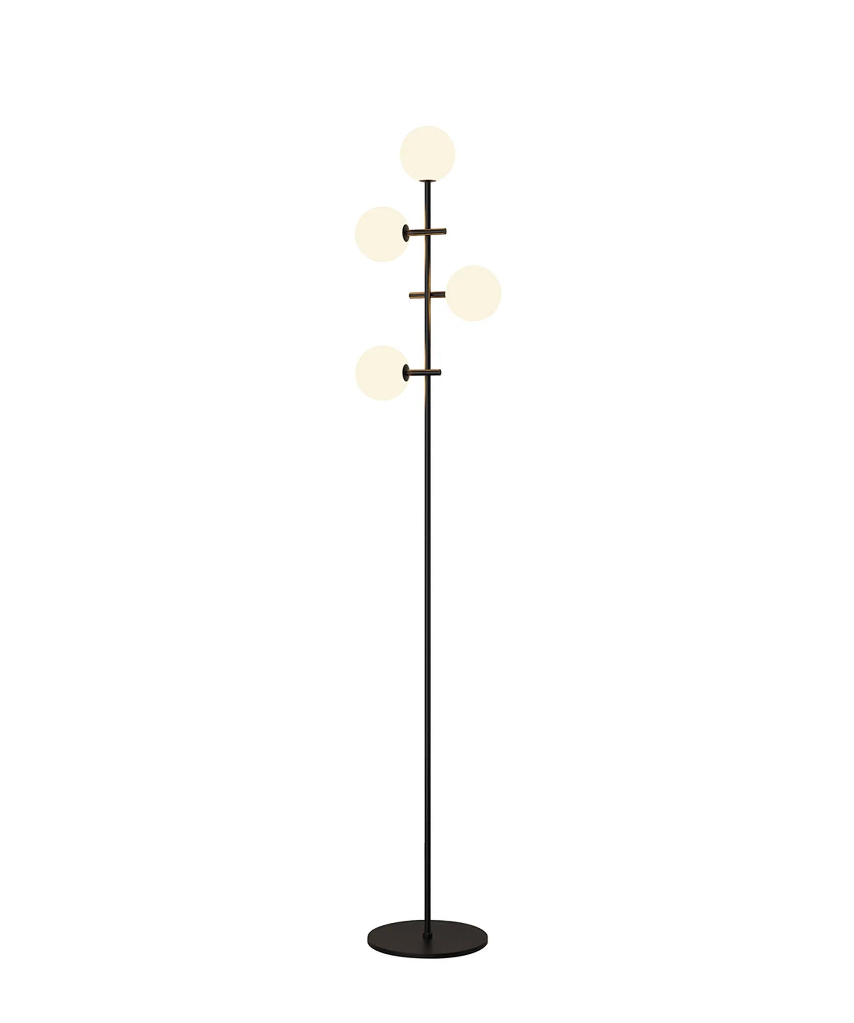 Cellar Floor Lamp 4 Light Black