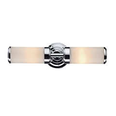 Dar Century Double Wall Bracket Polished Chrome IP44 - Cusack Lighting