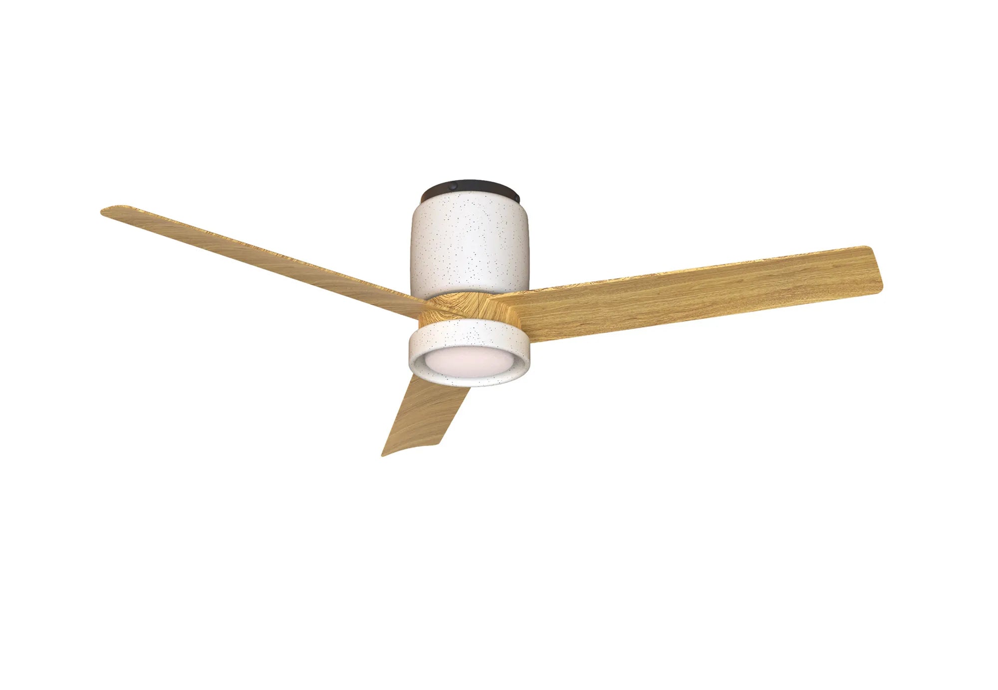 Ceramica M 1.2m LED Dimmable Ceiling Light With Built-In DC Fan- White/ Beige
