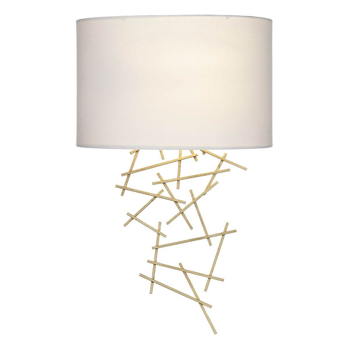 Dar Cevero Wall Light Gold C/W Shade - Cusack Lighting