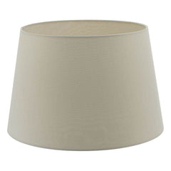 Cezanne 40cm Ecru Faux Silk Tapered Drum - Cusack Lighting