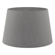 Cezanne 45cm Slate Grey Faux Silk Tapered Drum - Cusack Lighting
