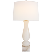 Balustrade Table Lamp - Alabaster/Crystal