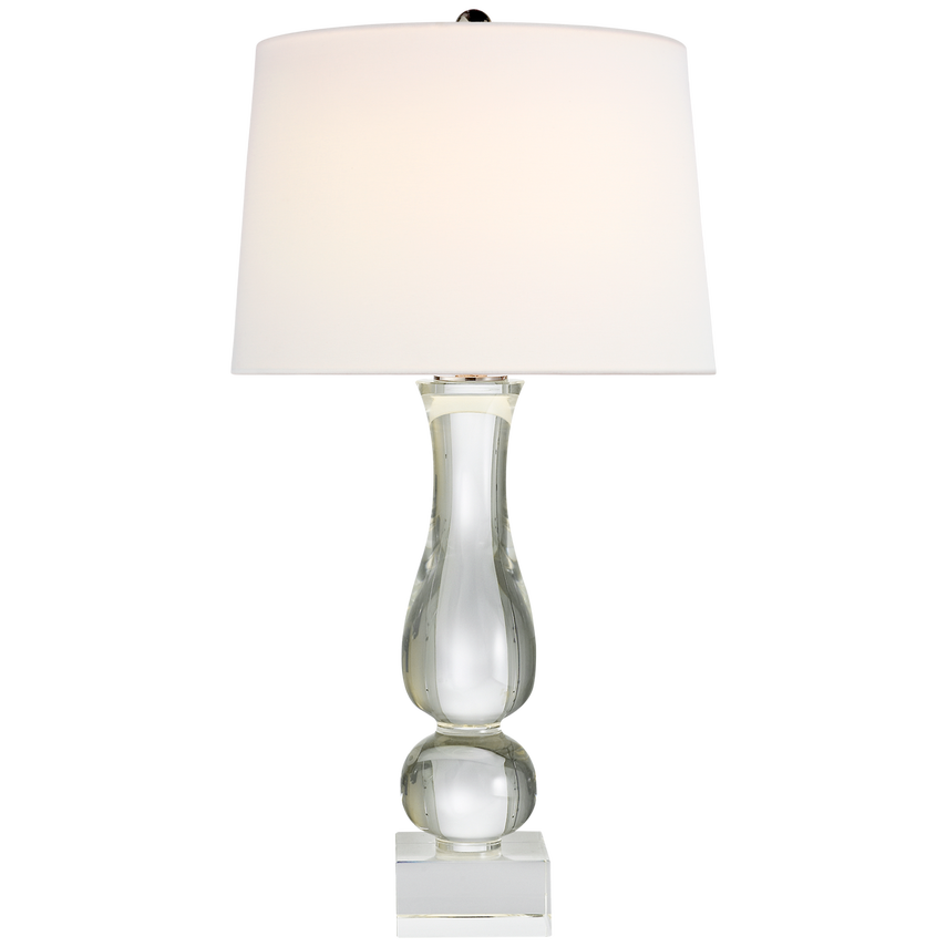 Balustrade Table Lamp - Alabaster/Crystal
