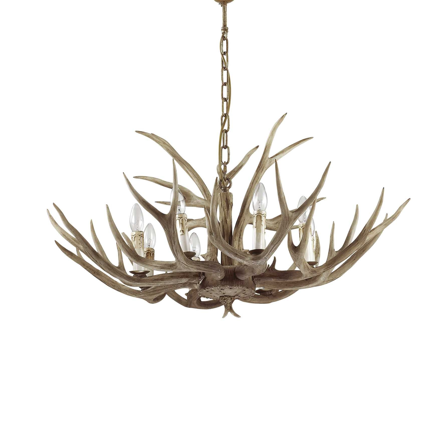 Chalet Centre Light 6/8/12Lt - Beige Finish - Cusack Lighting