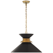 Alborg Stacked Pendant - Brass & Black/White